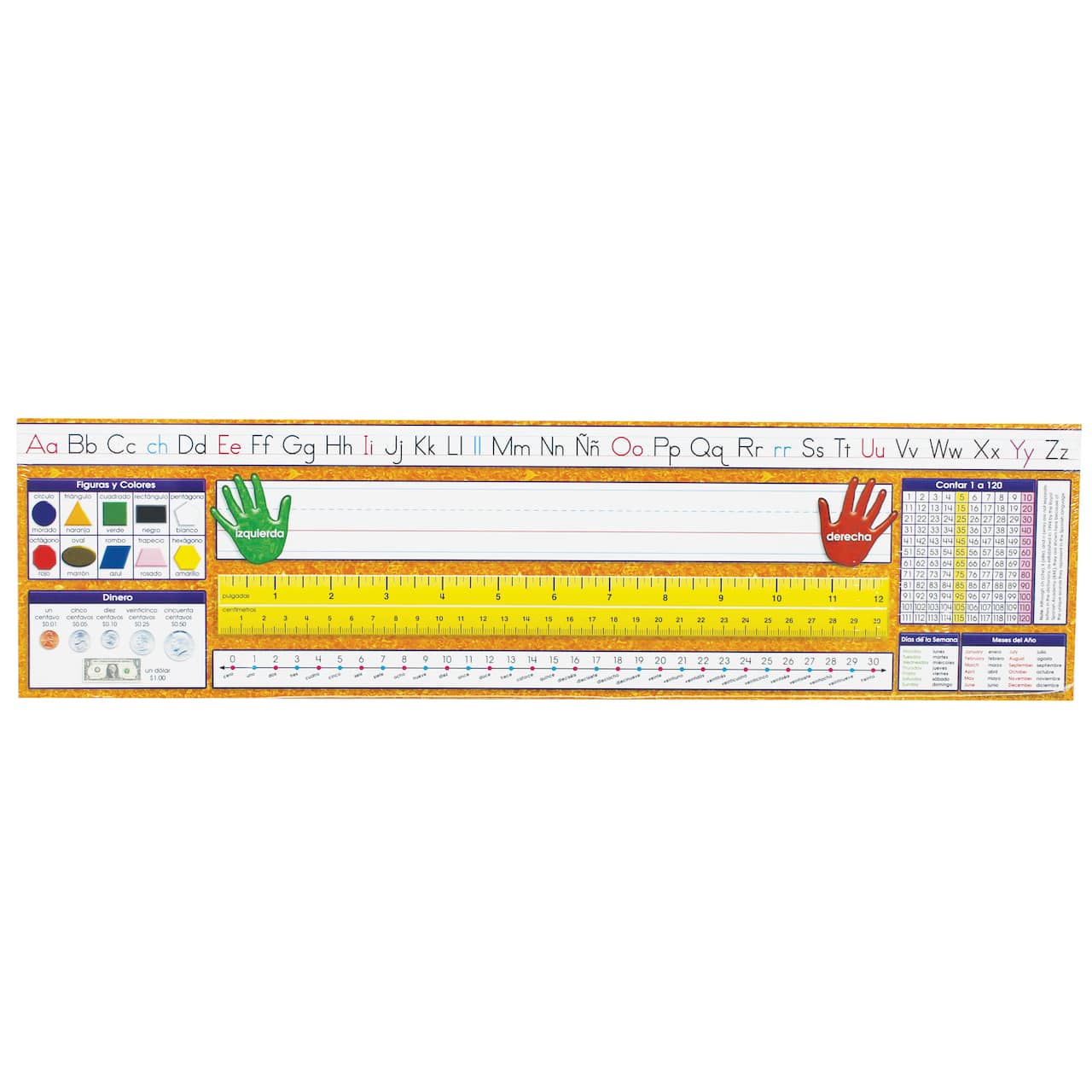 Spanish Desk Plate Traditional Manuscript, 3 Bundle Packs